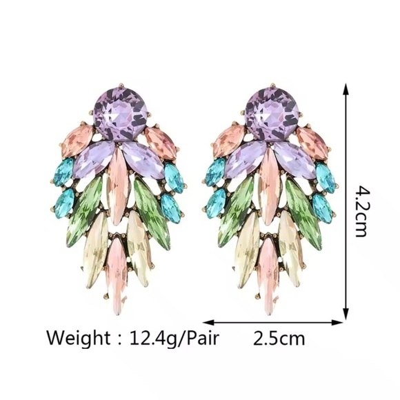 🌙Stunning boho statement earrings w Gypsy shabby chic vibe - Picture 4 of 11